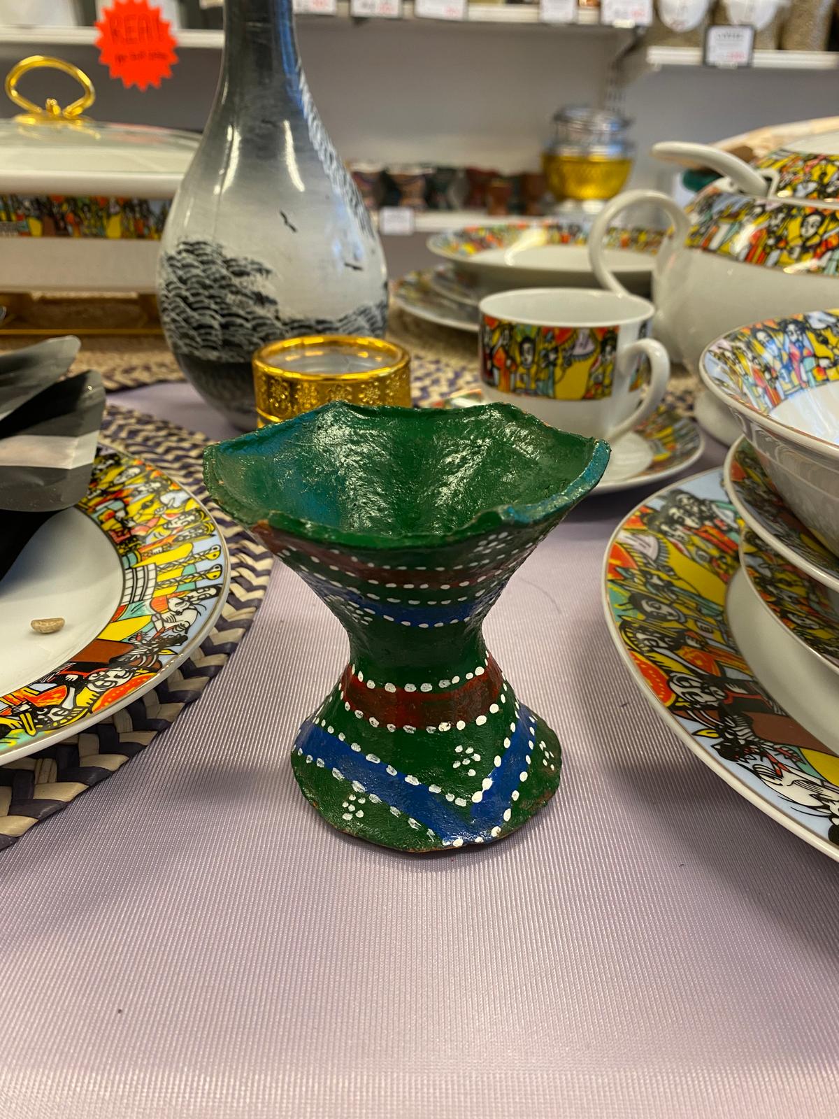 Traditional Incense Burner - Green Grmawit 