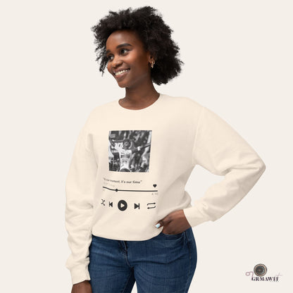 Unisex Lightweight Crewneck Sweatshirt | Biniam Girmay Sweatshirt Printify Ivory S 