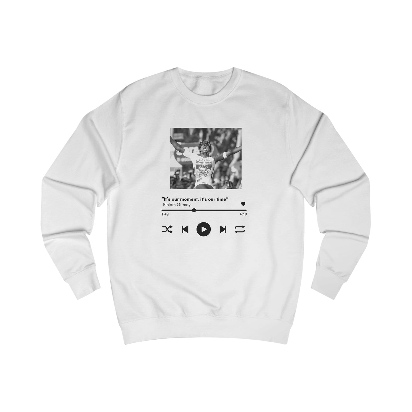 Unisex Sweatshirt | Biniam Girmay Sweatshirt Printify Arctic White S 