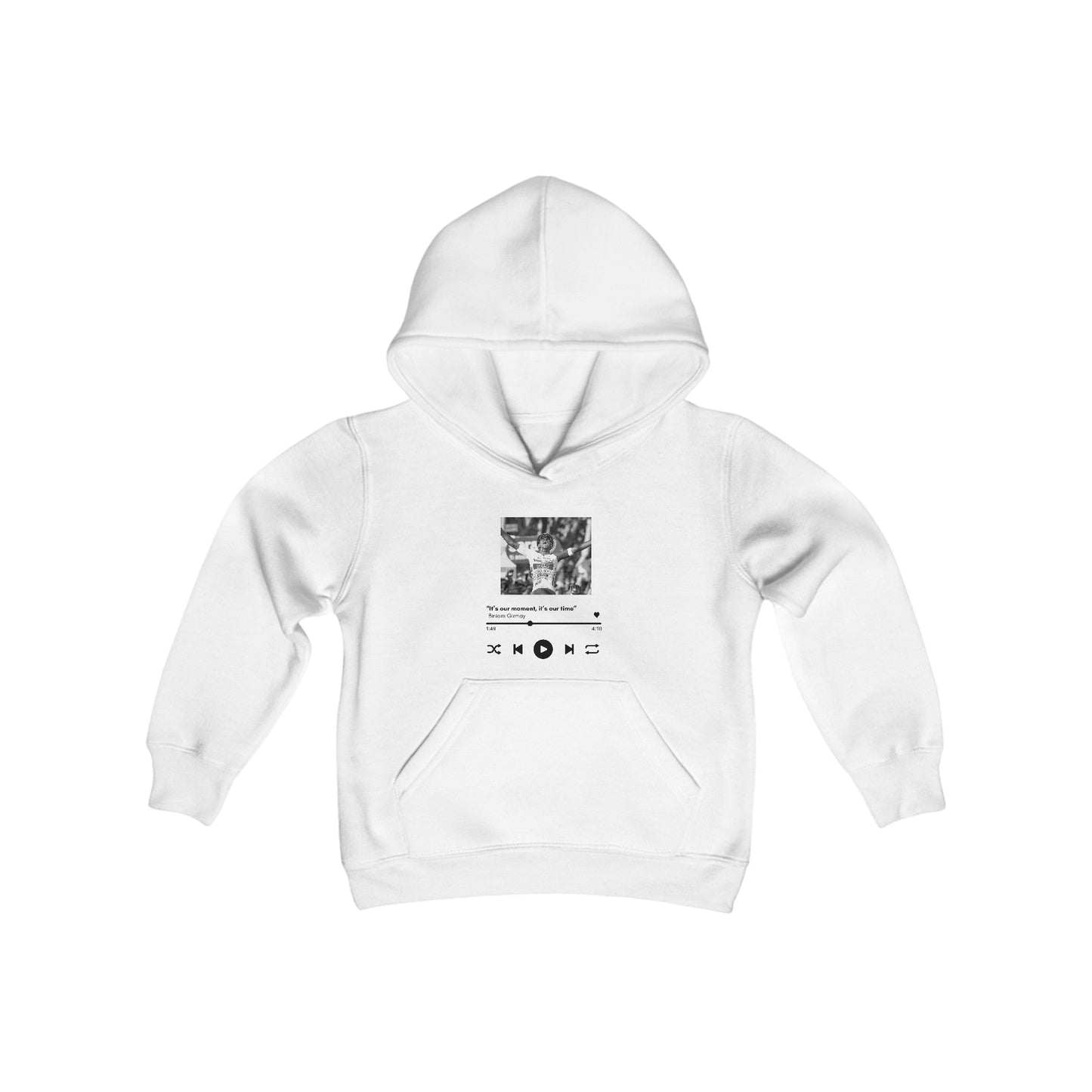 Youth Heavy Blend Hooded Sweatshirt | Biniam Girmay Kids clothes Printify White S 