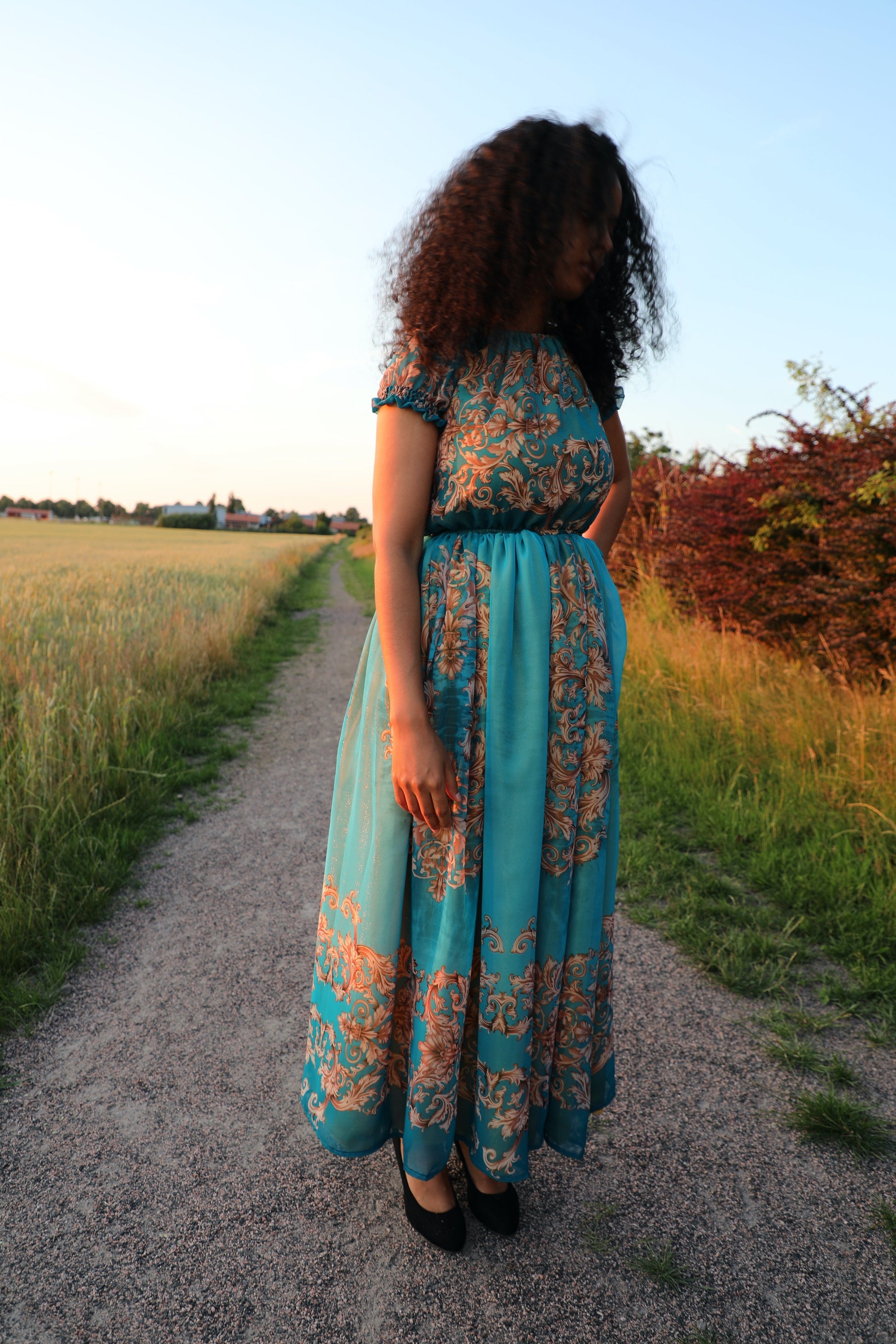 Temer Habesha Chiffon Dress Grmawit - Main Image