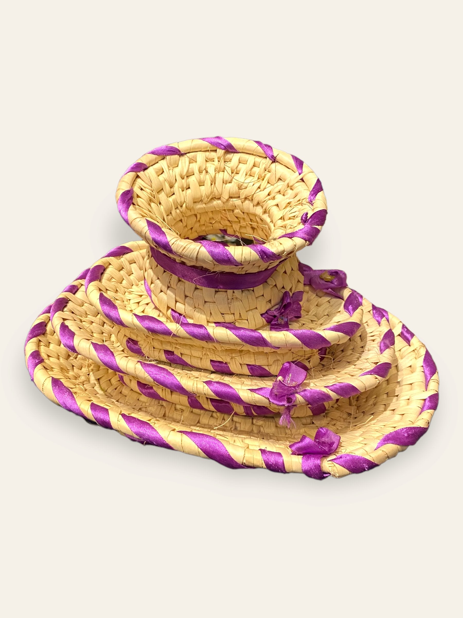 Traditional Basket Set Extras Grmawit Purple 