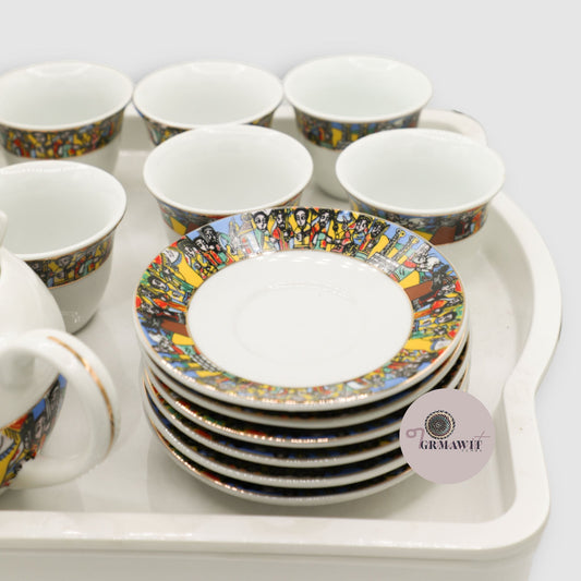 Traditional Ethiopian Coffee Top Set Grmawit
