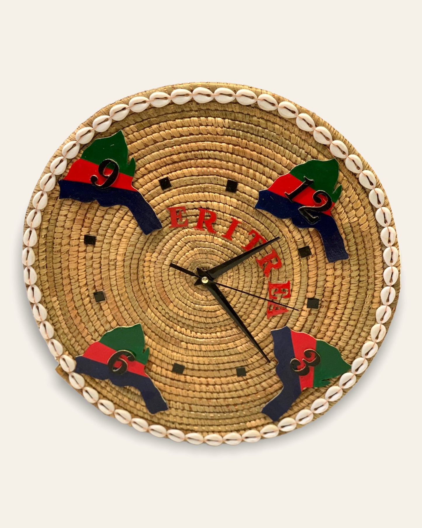 Vintage Handwoven Wall Clock Extras Grmawit 